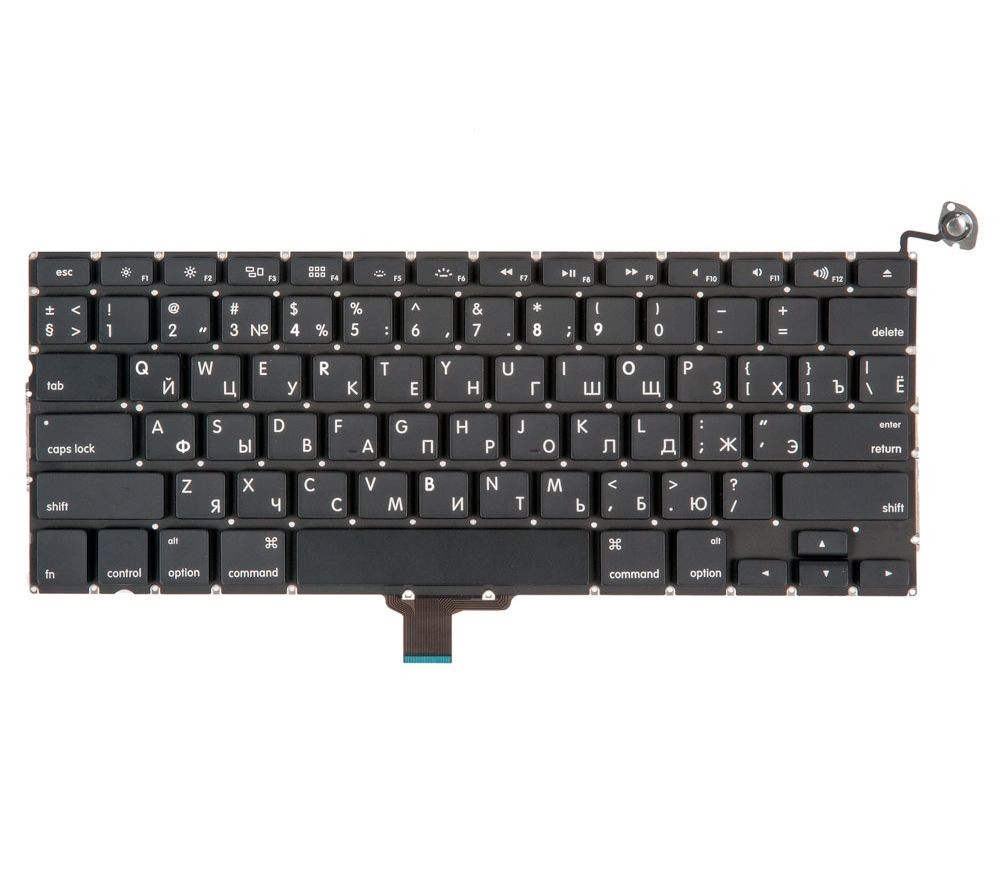 Клавиатура для MacBook Pro 13 A1278 Late 2008 - Mid 2012 прямой Enter RUS РСТ / OEM