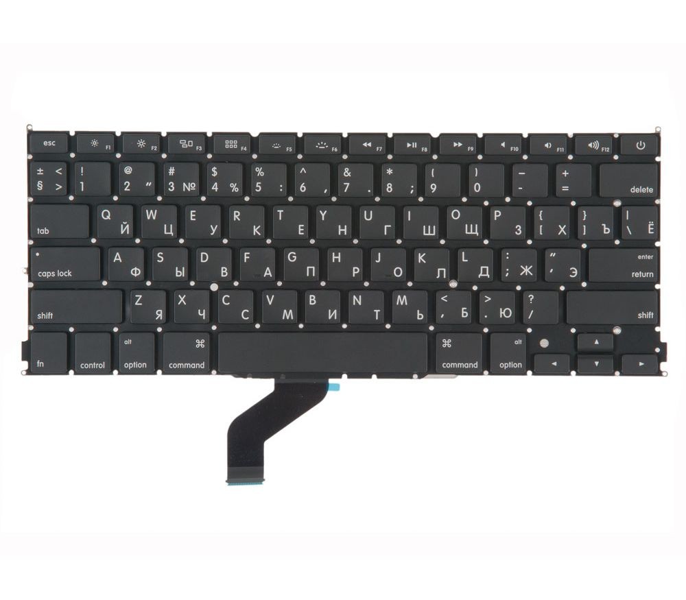 Клавиатура для MacBook Pro 13 Retina A1425 Late 2012 Early 2013 прямой Enter RUS РСТ / OEM