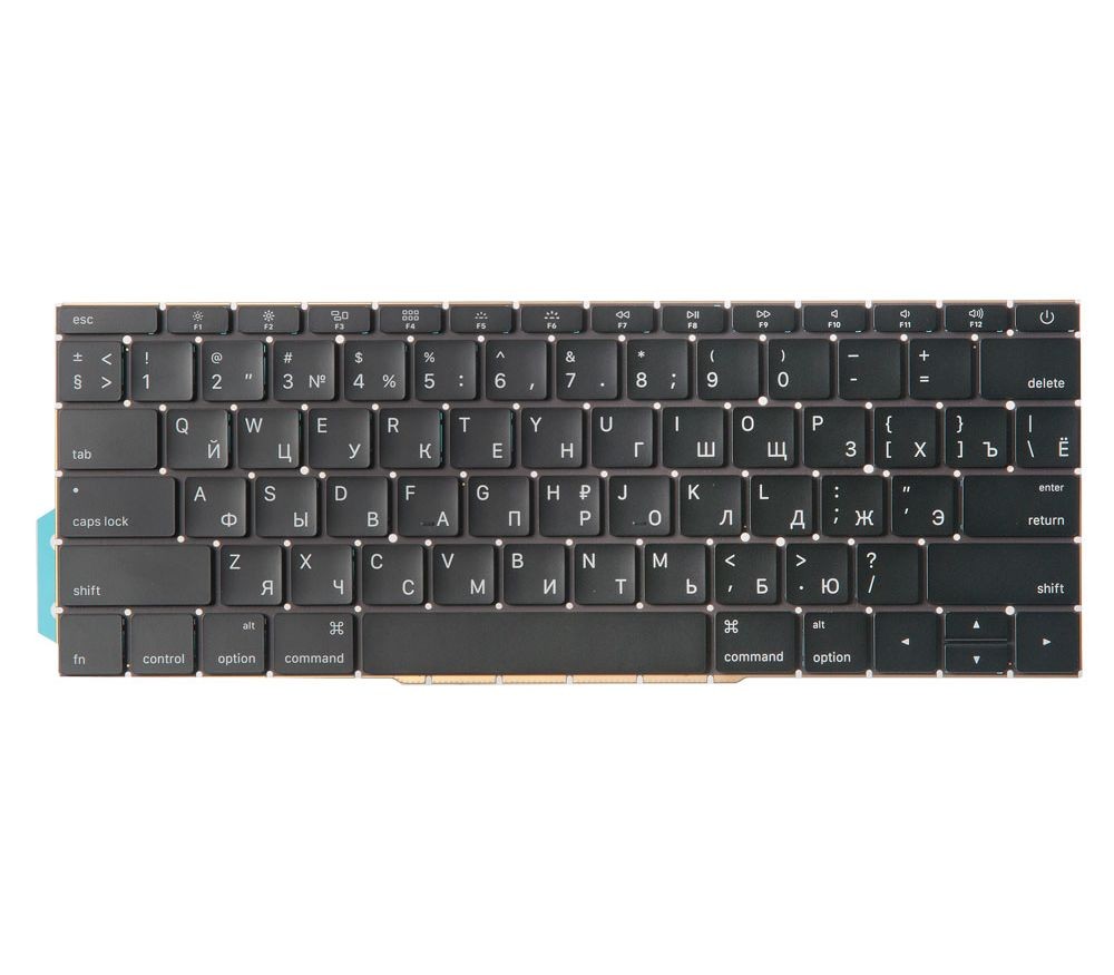 Клавиатура для MacBook Pro 13 Retina A1708 Late 2016 Mid 2017 прямой Enter RUS РСТ