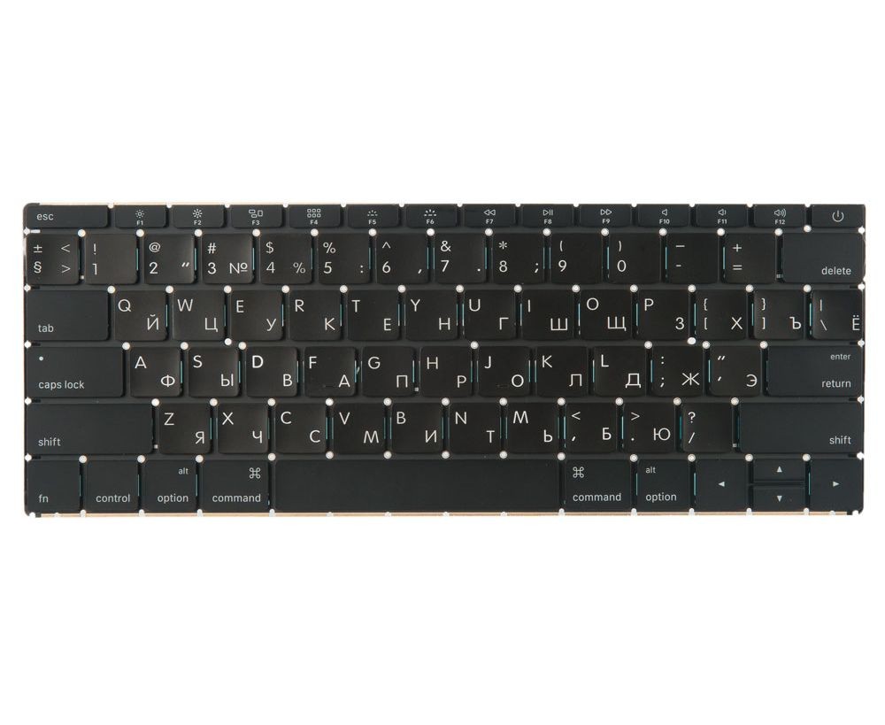 Клавиатура для MacBook 12 Retina A1534 Early 2015 прямой Enter RUS РСТ