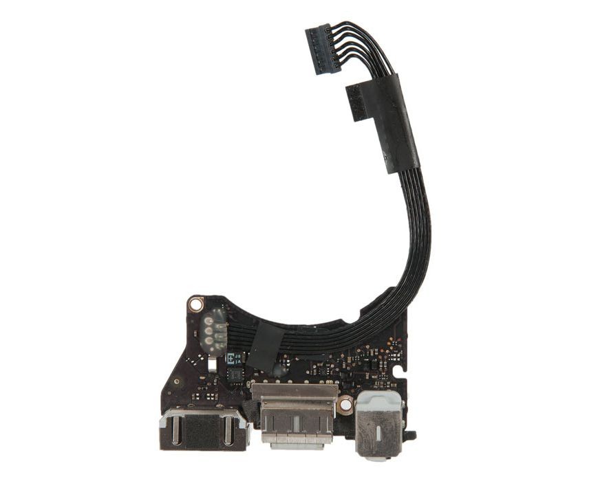 Плата I/O с разъемами Audio USB MagSafe 2 MacBook Air 11 A1465 Mid 2013 Early 2014 Early 2015 / 923-0430 820-3453-A