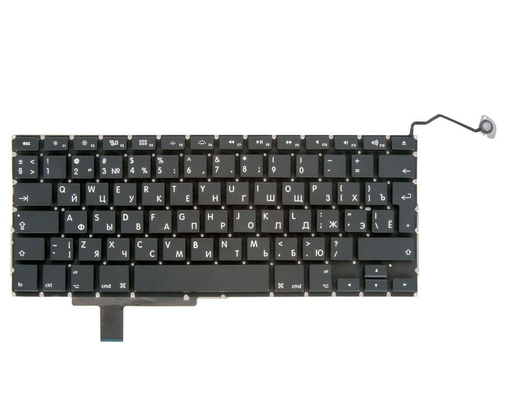 Клавиатура MacBook Pro 17 A1297 Early 2009 - Late 2011 Г-образный Enter RUS РСТ / OEM