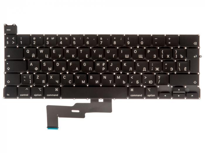 Клавиатура MacBook Pro 13 Retina Touch Bar M1 M2 A2338 Late 2020 Mid 2022 Г-образный Enter RUS РСТ