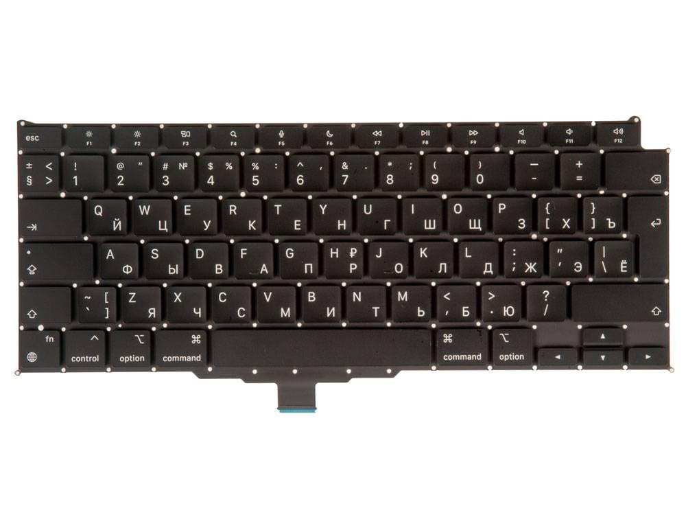 Клавиатура Macbook Air 13 Retina M1 A2337 Late 2020 Г-образный Enter РСТ / OEM