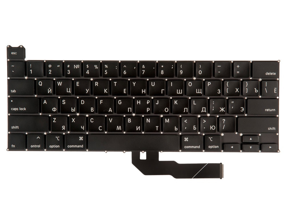 Клавиатура MacBook Pro 13 Retina A2251 Mid 2020 прямой Enter RUS РСТ