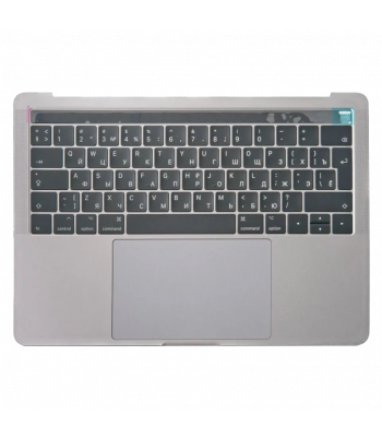 Топкейс с клавиатурой RUS РСТ трекпадом и АКБ MacBook Pro 13 Retina A1706 2016-2017 Space Gray AASP