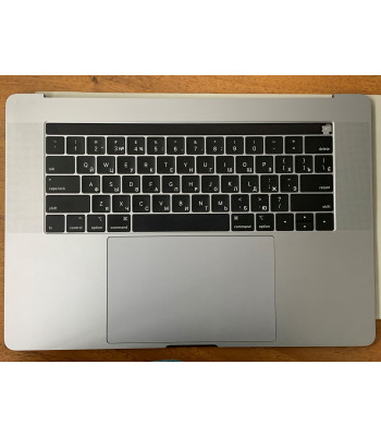 Топкейс с клавиатурой US с гравировкой, трекпадом и АКБ MacBook Pro 15 Retina A1990 2018-2019 Space Gray б/у (лот 158)