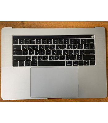 Топкейс с клавиатурой US с гравировкой, трекпадом и АКБ MacBook Pro 15 Retina A1707 2016-2017 Space Gray б/у (лот 157)