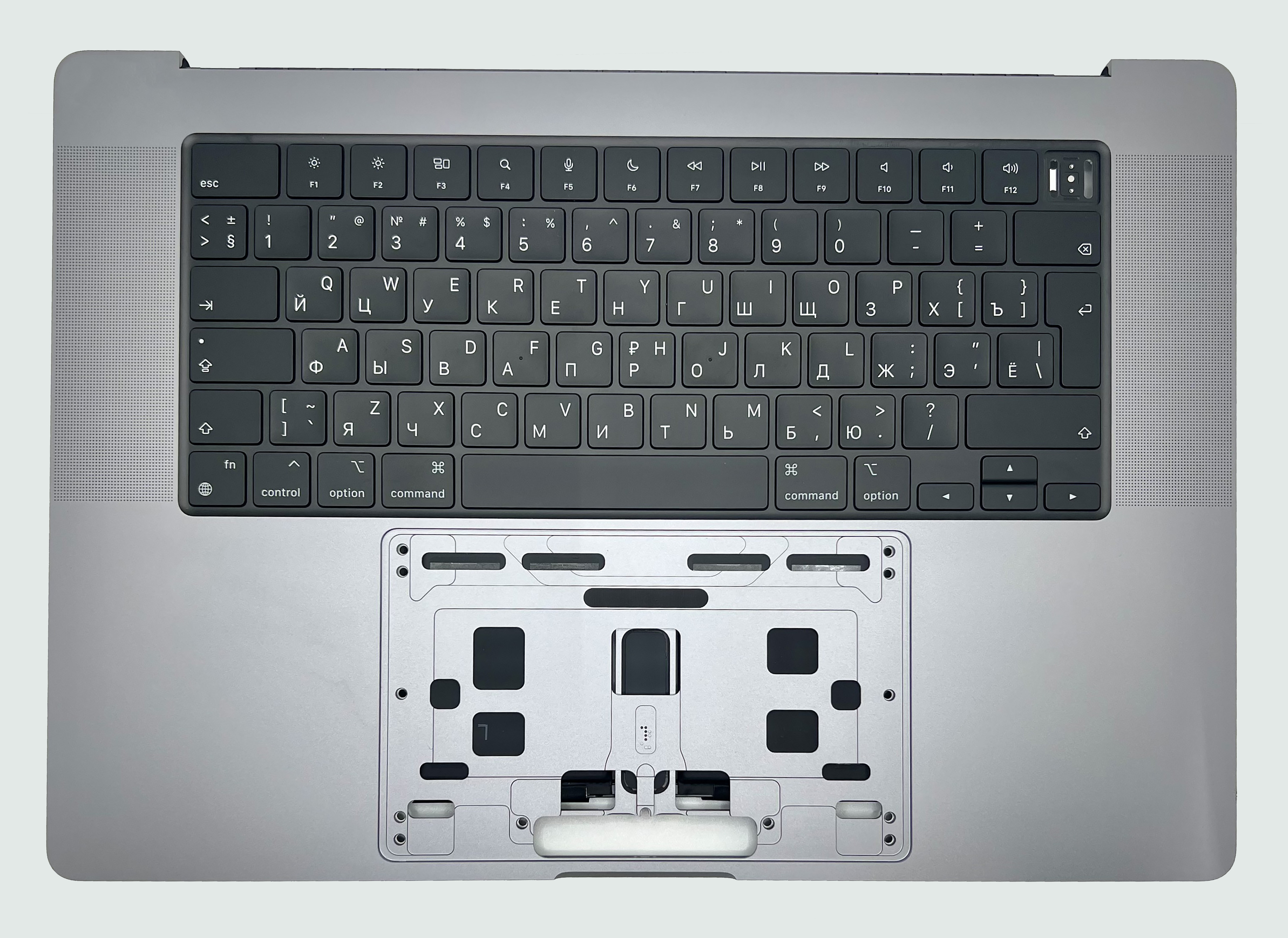 Топкейс с клавиатурой RUS РСТ, АКБ MacBook Pro 16 A2485 2021 Space Gray AASP