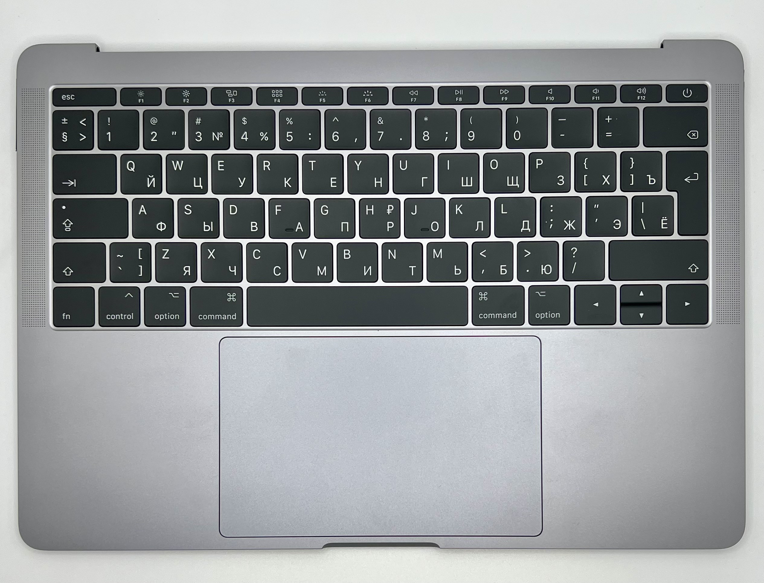 Топкейс с клавиатурой RUS РСТ, АКБ MacBook Pro 13 A1708 2016-2017 Space Gray AASP