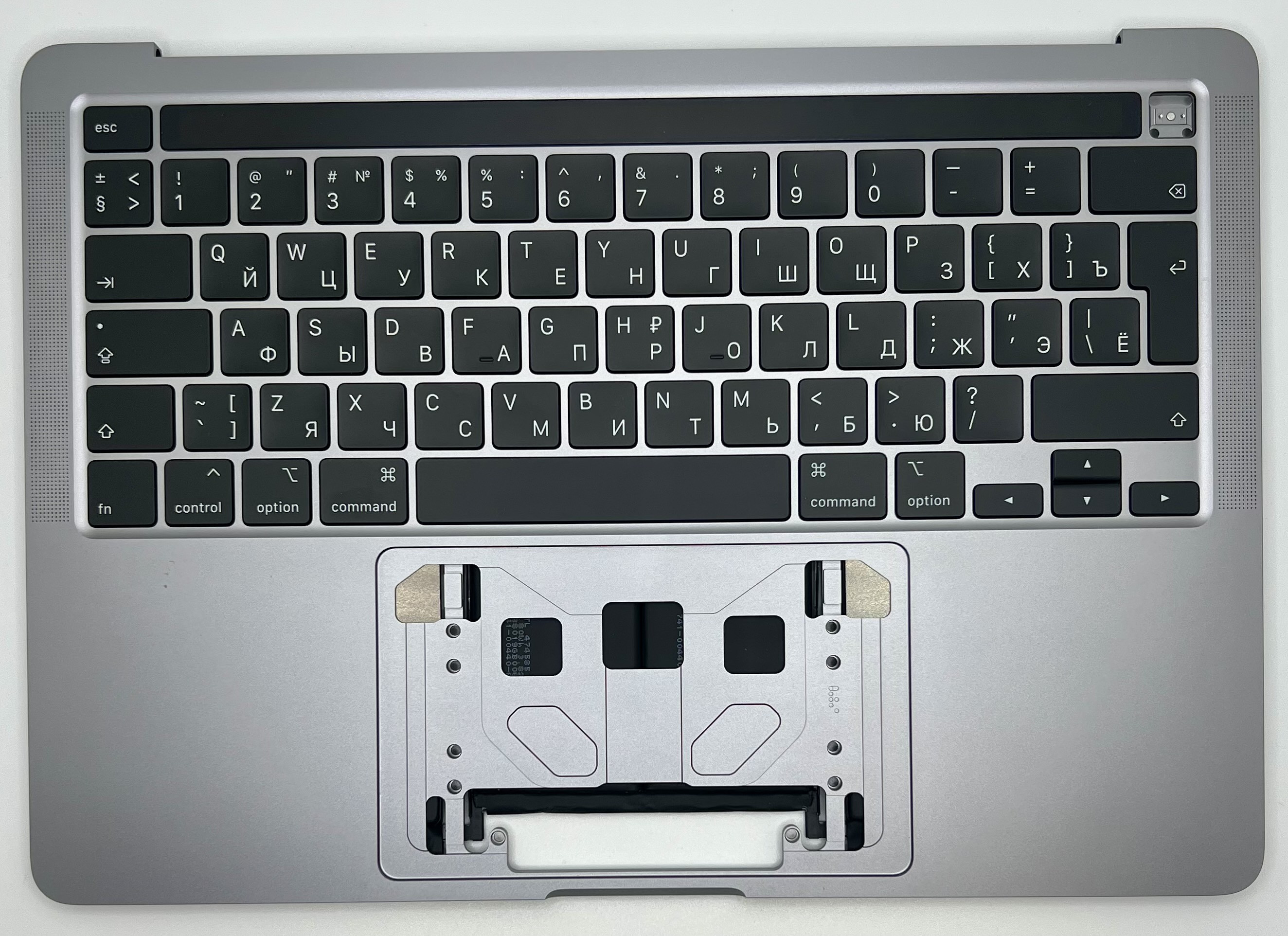 Топкейс с клавиатурой RUS РСТ, АКБ MacBook Pro 13 A2251 2020 Space Gray AASP
