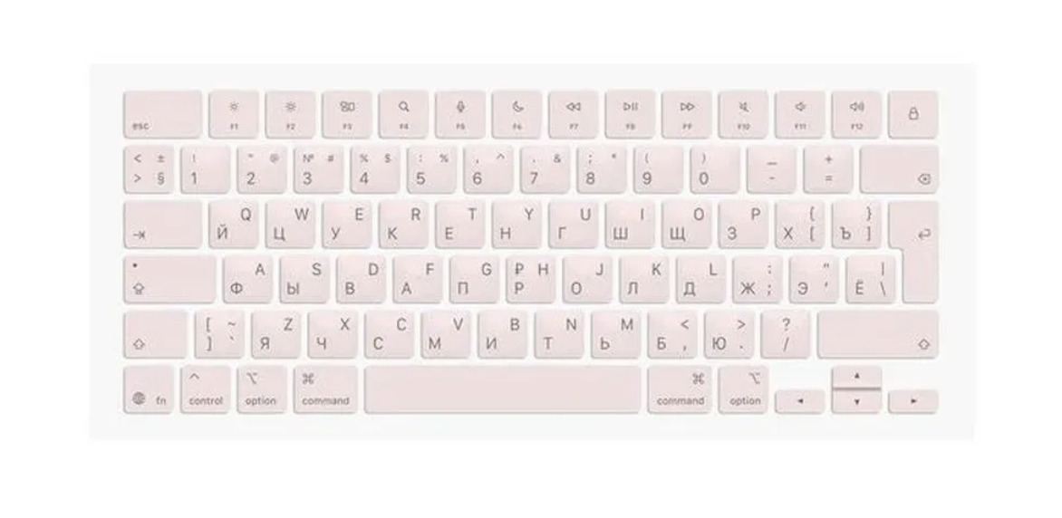 Набор клавиш РСТ для MacBook Neo 13" A3404 Розовый Blush